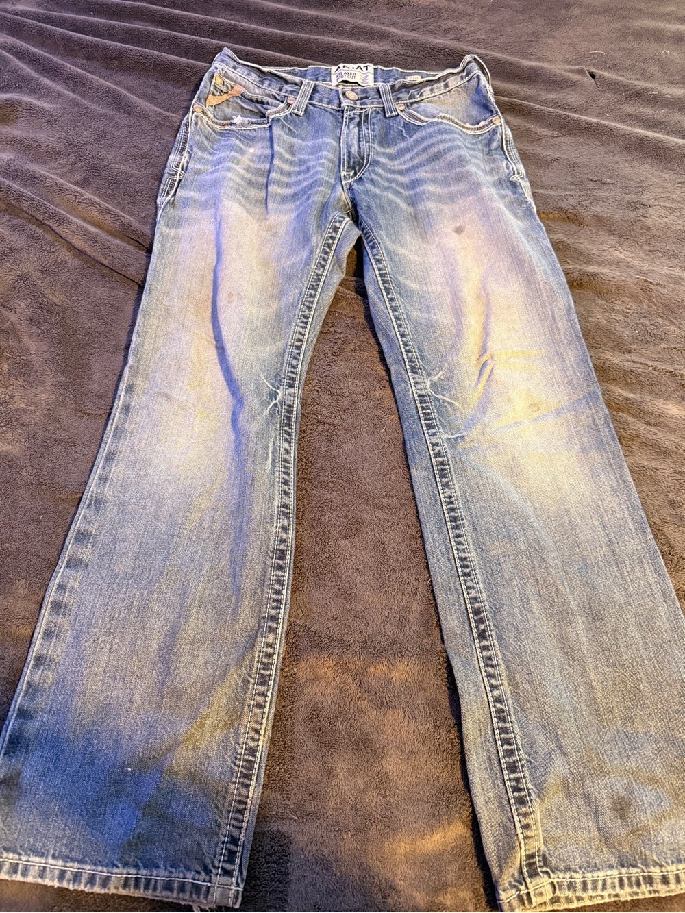 Ariat Men's Light Blue Bootcut Jeans